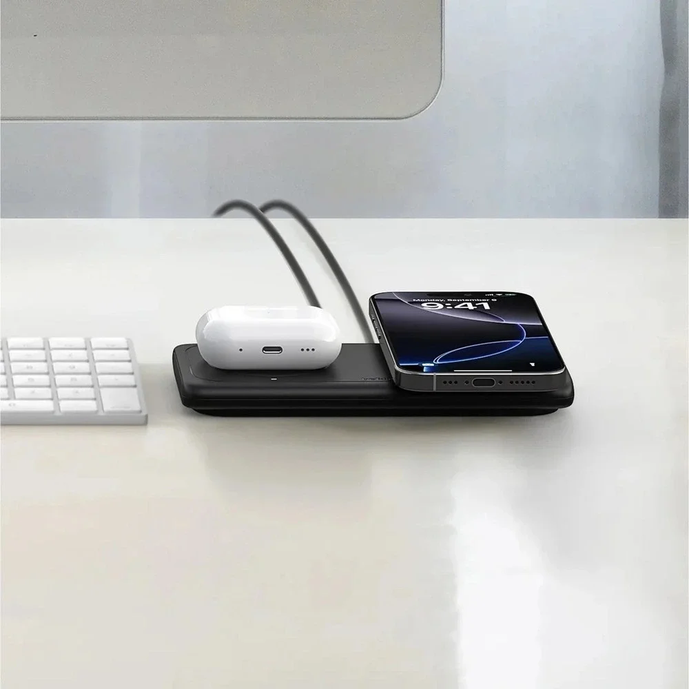 Belkin BoostCharge Pro 2-in-1 Magnetic Wireless Charging Pad with Qi2